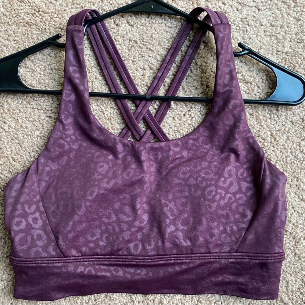 BuffBunny Rosa Sports Bra Venom Leopard NWOT